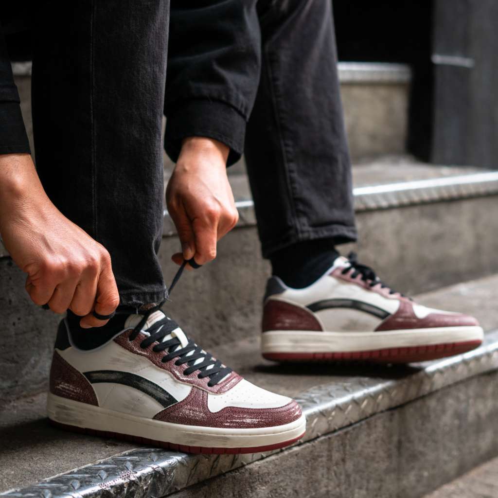 Men's Cross Court | Black x Red - Image 7