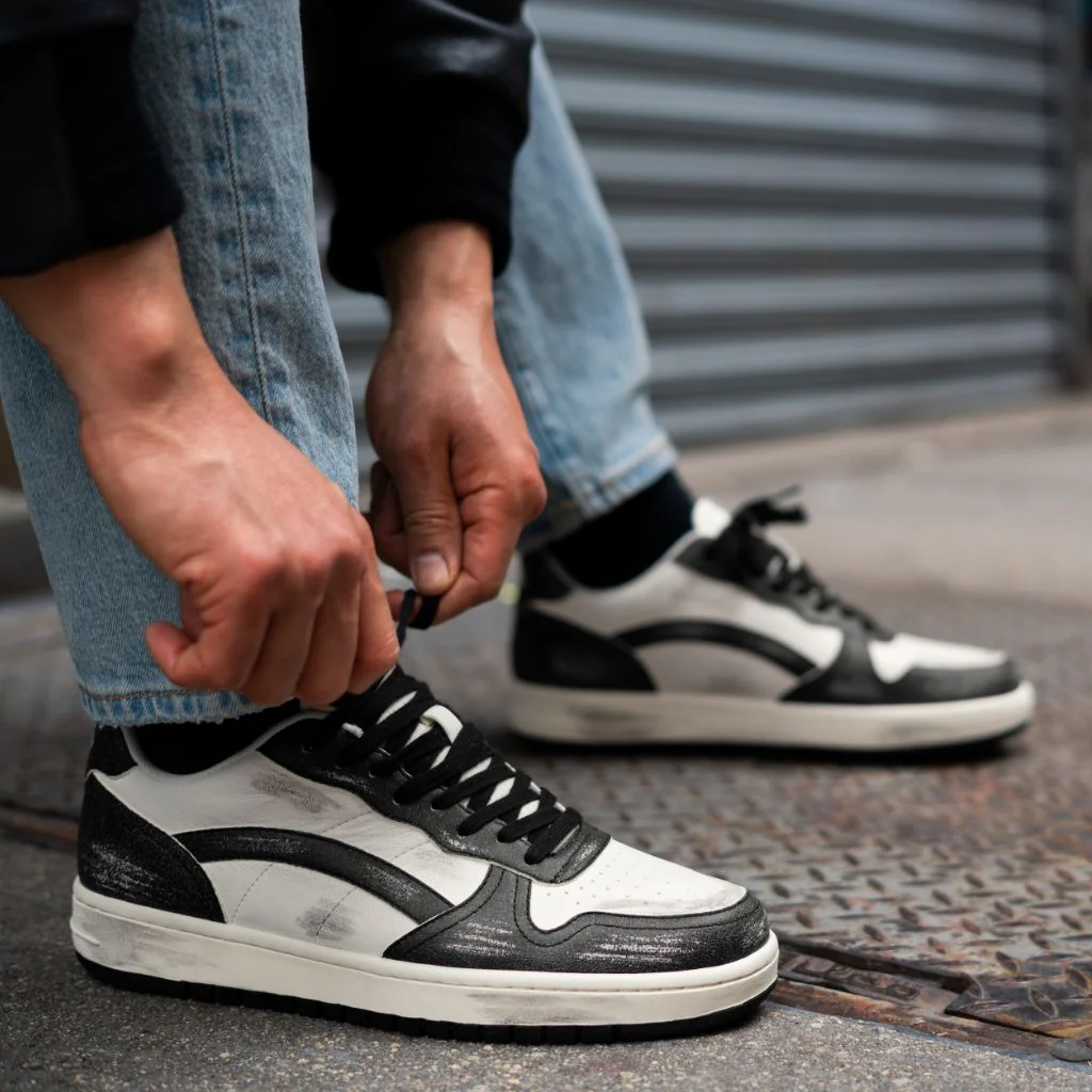 Men's Cross Court | Black x White - Image 8