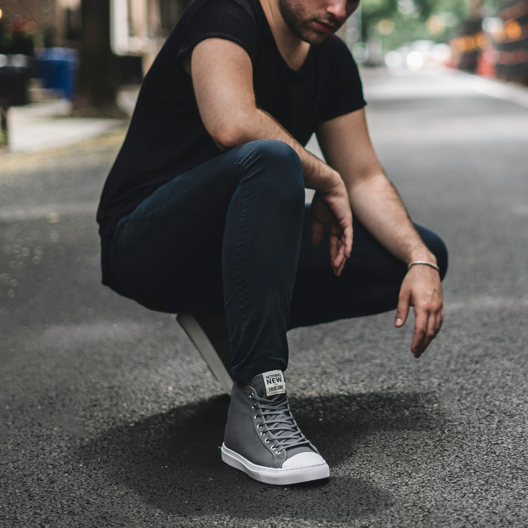 Men's Classic High Top | Grey x White - Image 6