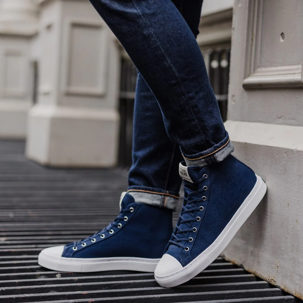 Men's Classic High Top | Navy x White - Image 7