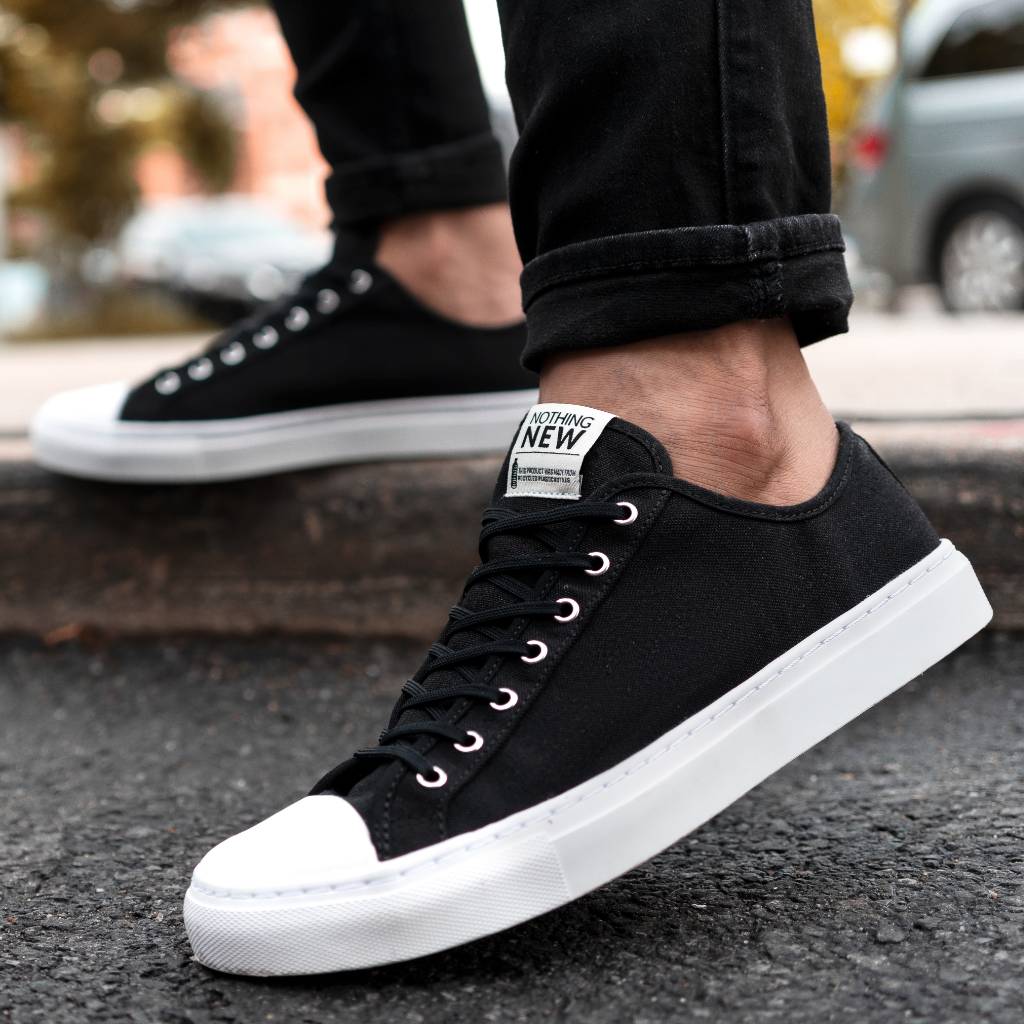 Men's Classic Low Top | Black x White - Image 6