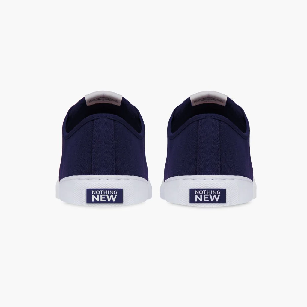 Men's Classic Low Top | Navy x White - Image 3