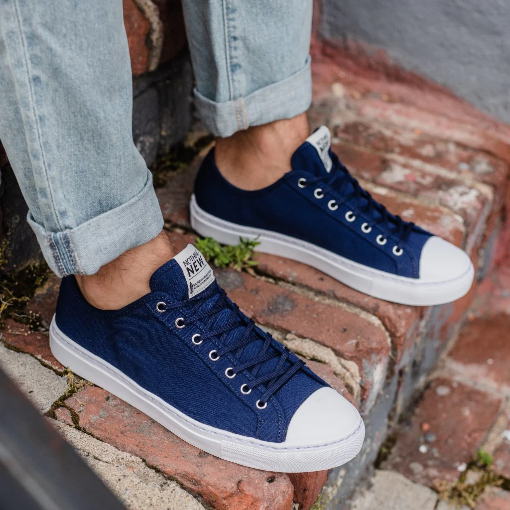 Men's Classic Low Top | Navy x White - Image 6