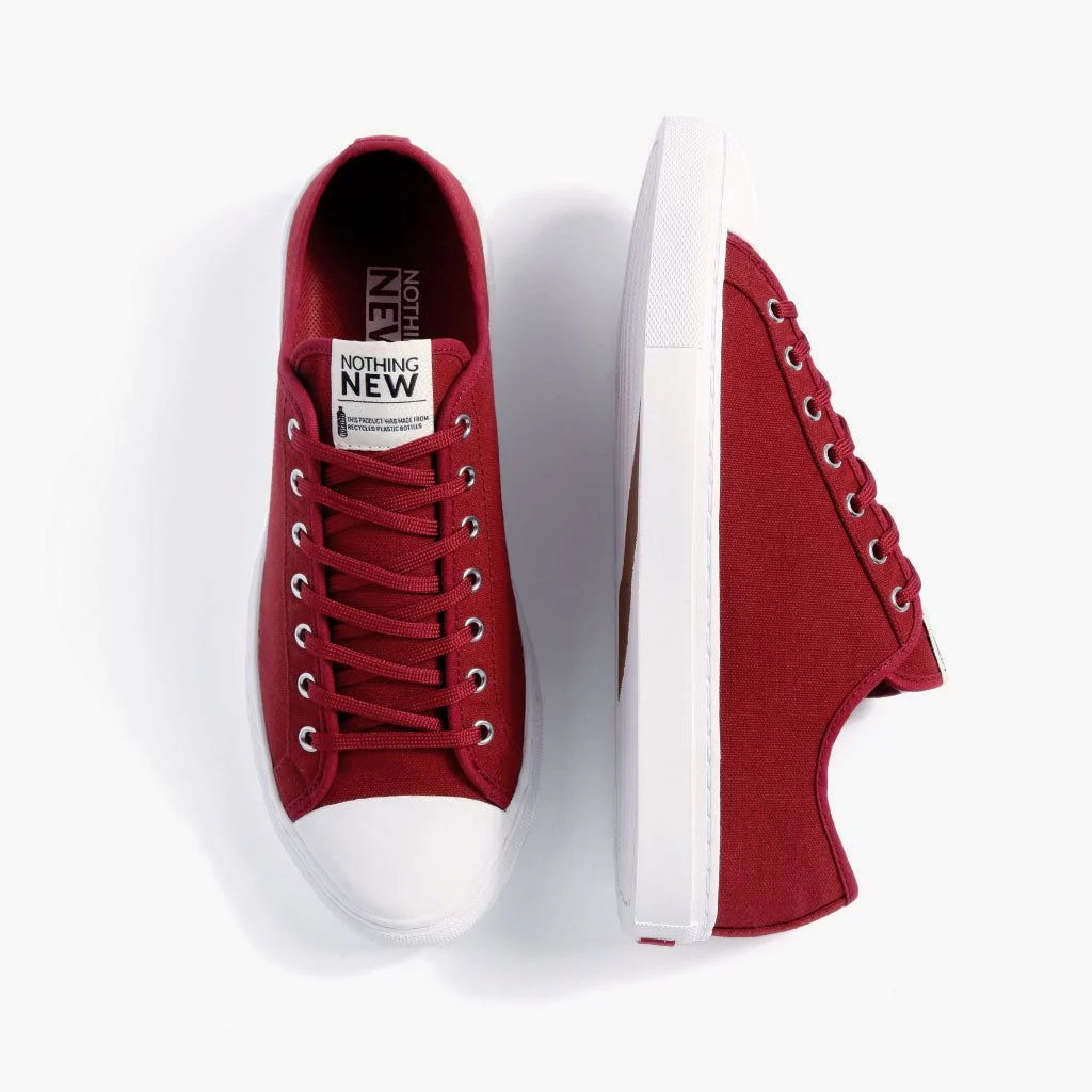 Women's Classic Low Top | Red x White - Image 4