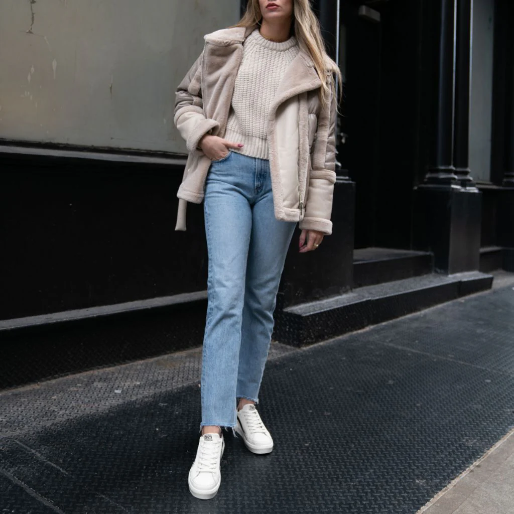 Women's Saga One Platform | White x Black - Image 7